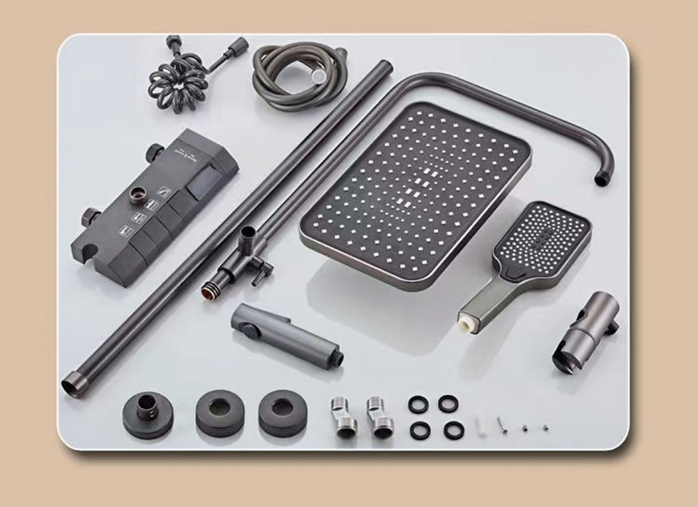 Thumbnail: Dusch set, Dusch system, Bildschirm mit Wasserkraft, Anzeige der Wasser tempera