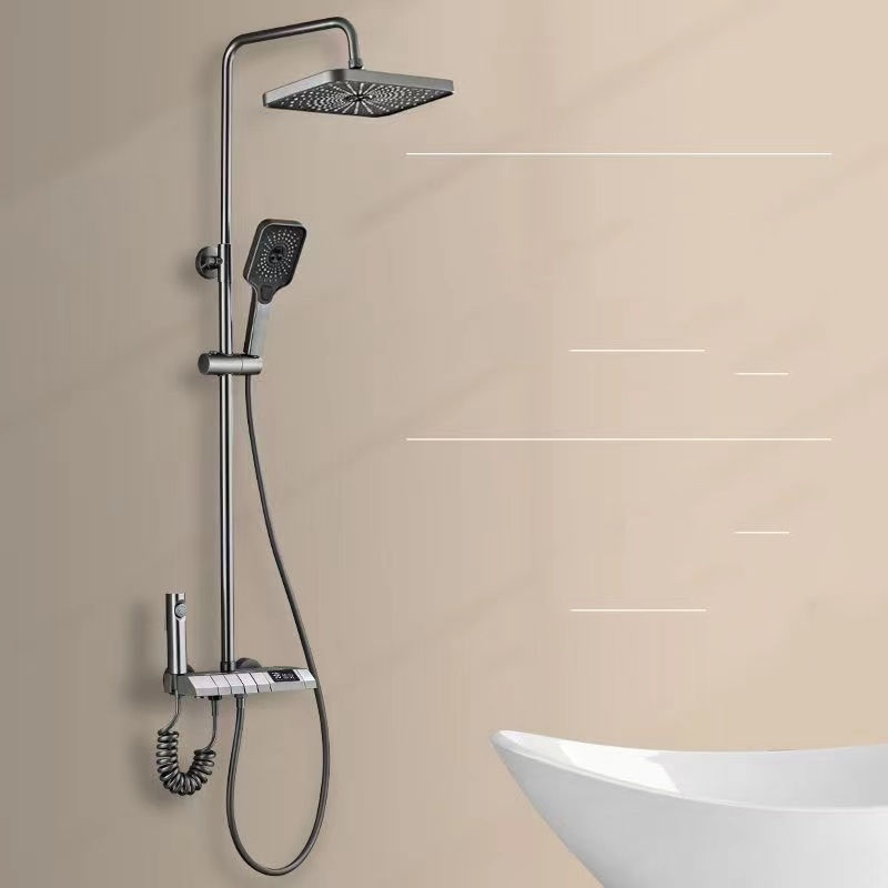 Thumbnail: Dusch set, Dusch system, Bildschirm mit Wasserkraft, Anzeige der Wasser tempera
