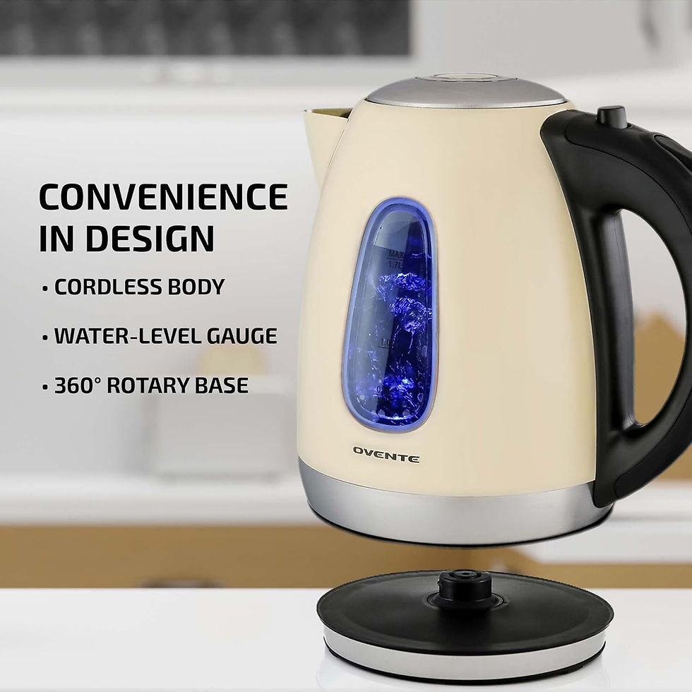 Thumbnail: OVENTE Elektrischer Wasserkocher, Edelstahl, sofortiger Heißwasserboiler, BPA-f