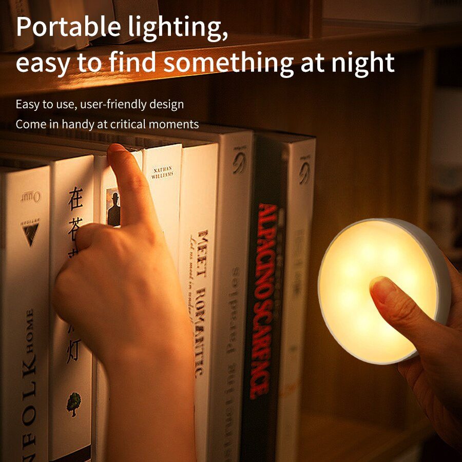 Thumbnail: Rechargeable LED under cabinet lights motion sensor night light Smart L