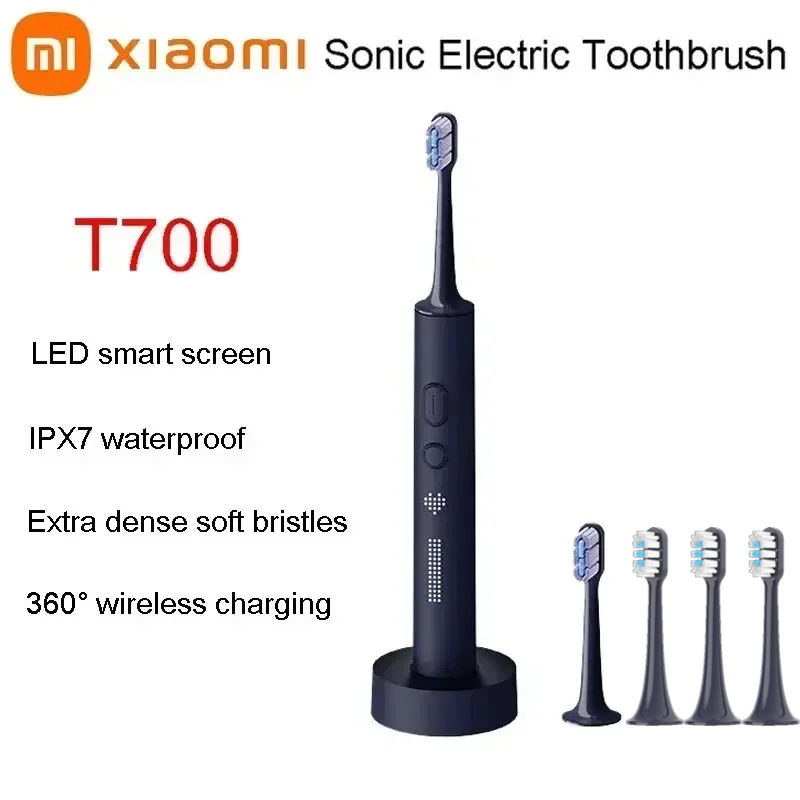 Thumbnail: Xiaomi t700 sonic elektrische zahnbürste zahn aufhellung ultraschall vibration 