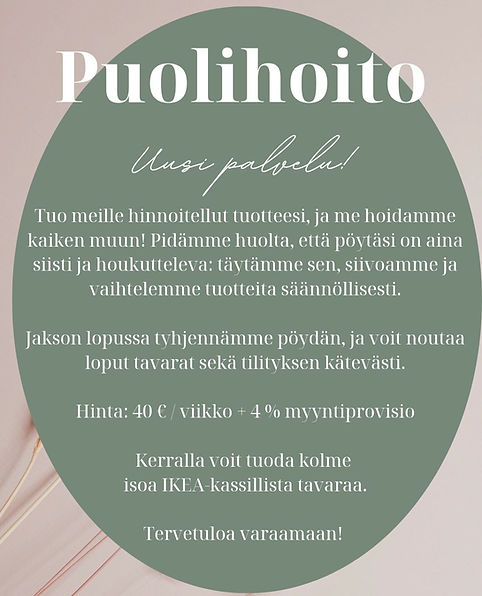 Kirppis Huldan huusholli puolihoito