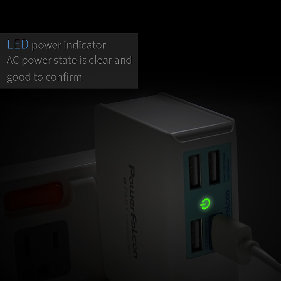Thumbnail: 25W Smart 3+1(QC3) port Charger/interchangeable