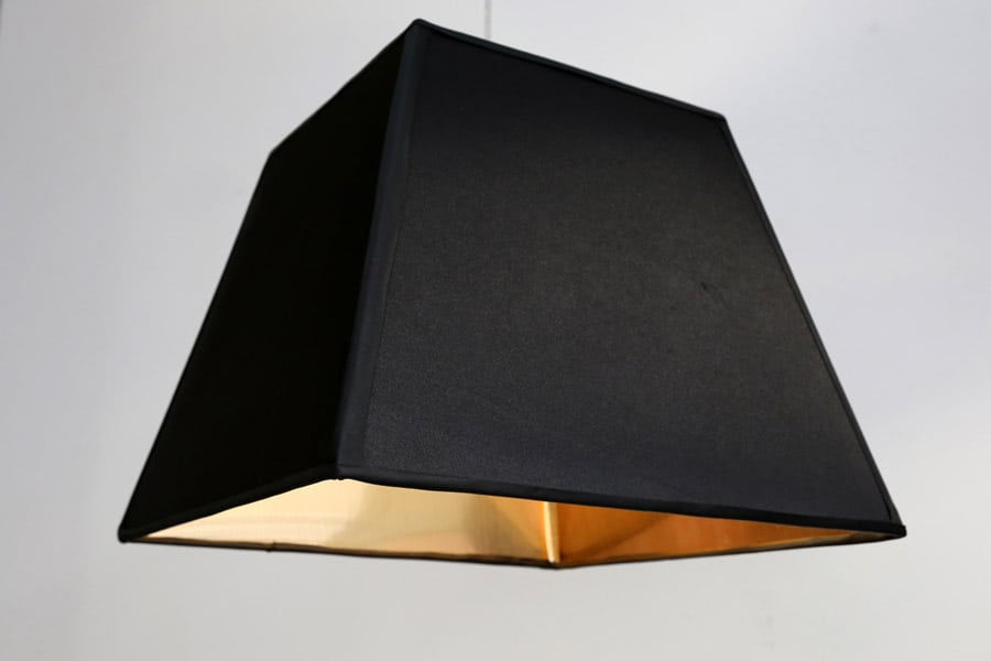 Thumbnail: PYRAMIDE-40 Scandinavian Style Pendant Light in Black and Gold.