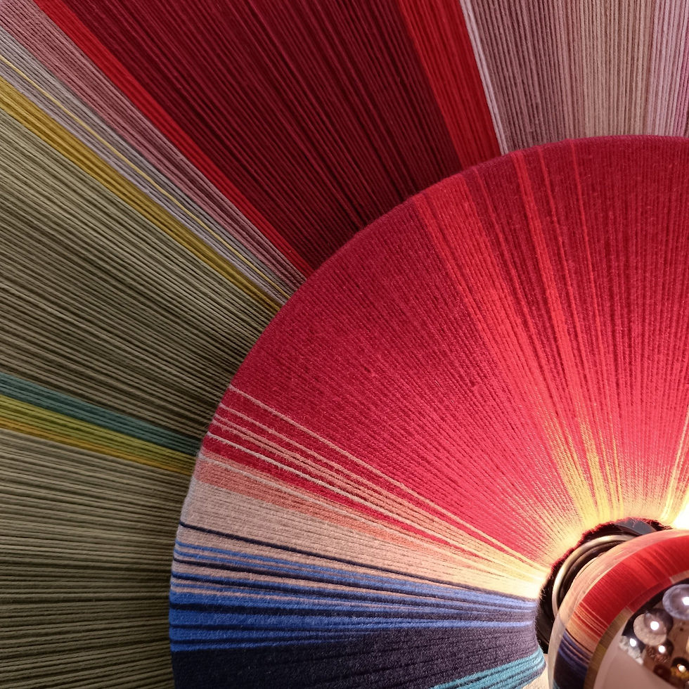 Μικρογραφία: Multicolored handmade lampshade, radiating design