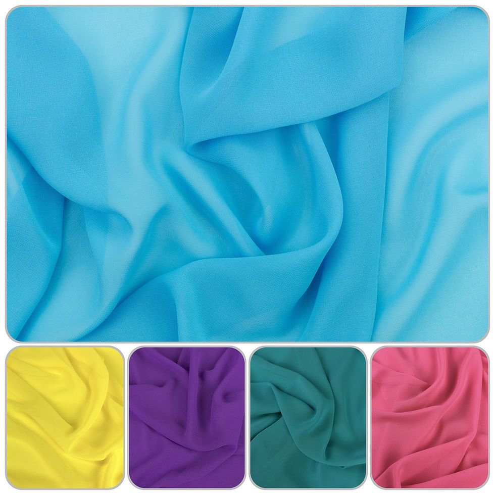 Μικρογραφία: Lightweight chiffon fabric in various colors