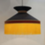 Thumbnail: Statement Black Velvet and Fringes Pendant Chandelier
