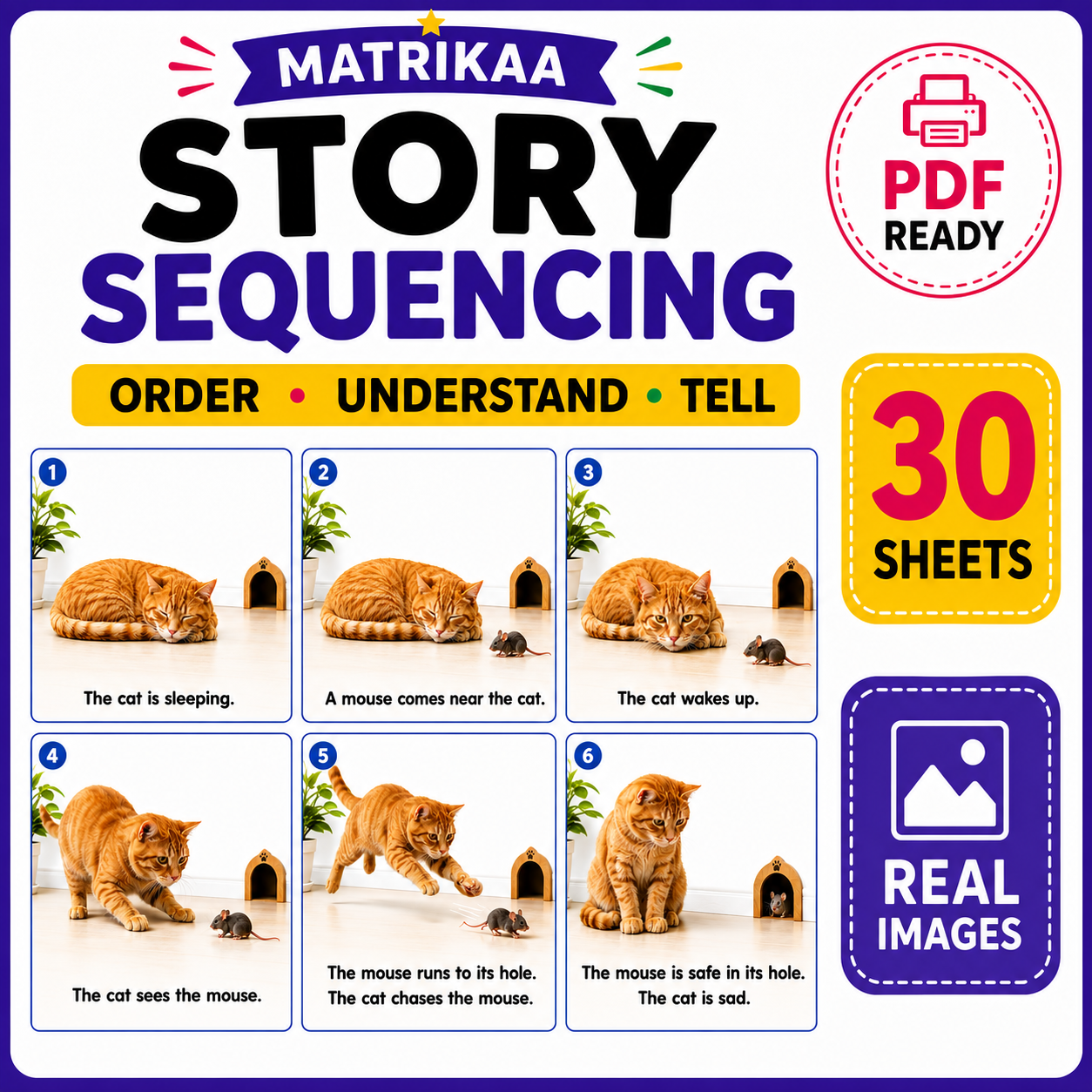 30 Story Sequencing & Language Skills Concepts