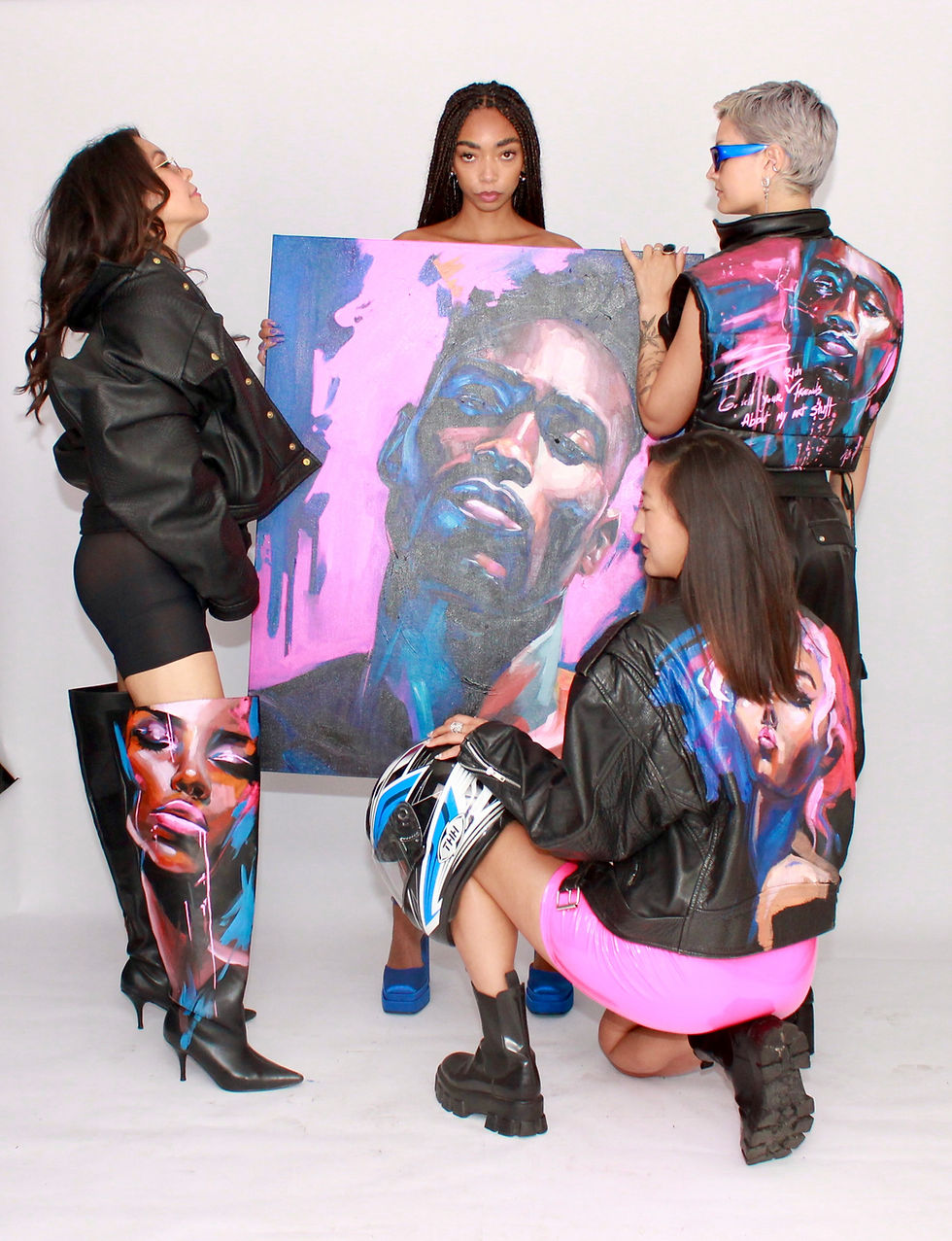 Thumbnail: CANVAS COUTURE HAND-PAINTED VEST