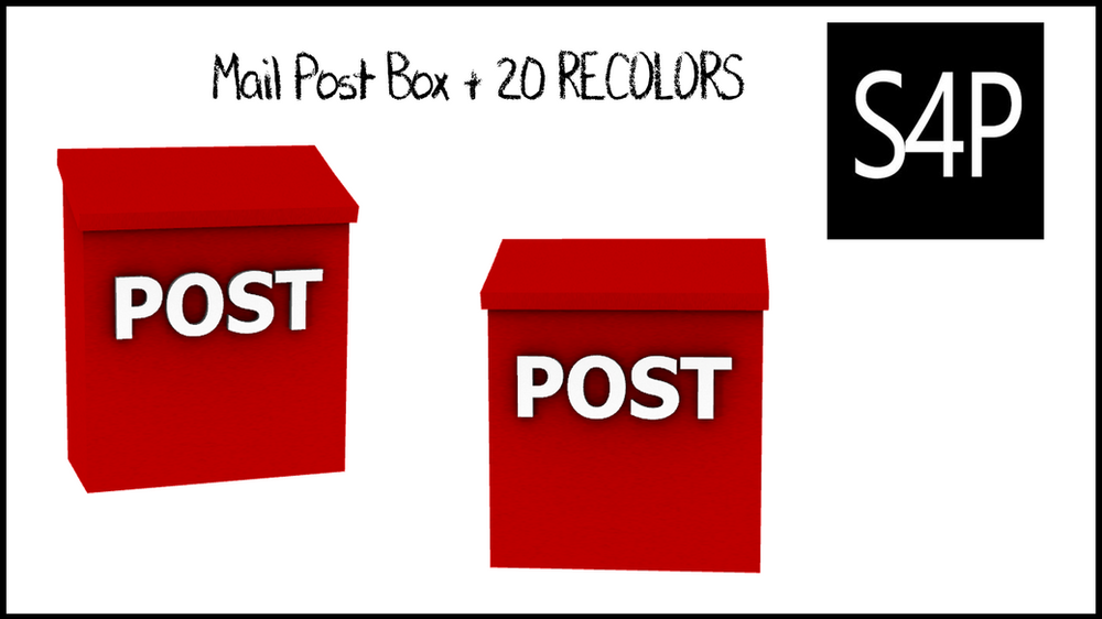 Sims 4 Pose Mail Post Box {Mailbox}