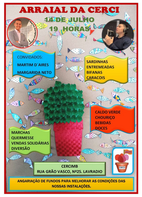 Arraial CERCIMB - 14 Julho 2023