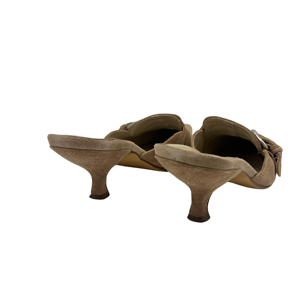 Thumbnail: Vintage Faith Early 2000s Suede Mules