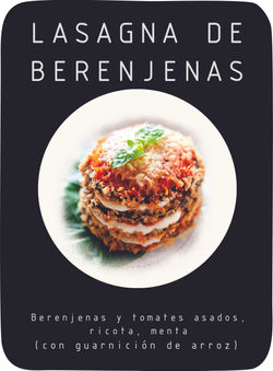 LASAGNA DE BERENJENAS $35