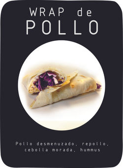 WRAP DE POLLO $35