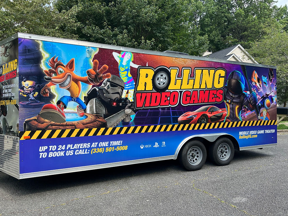 Rolling Video Games NC Mobile Gaming Theater Greensboro, NC, USA