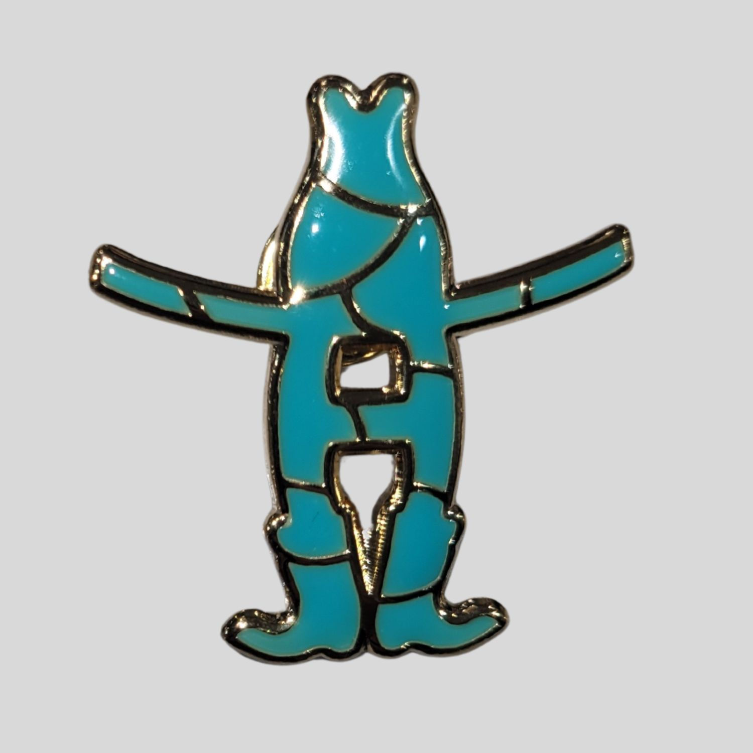 Trailblazer Howdy Turquoise w/GoldPin