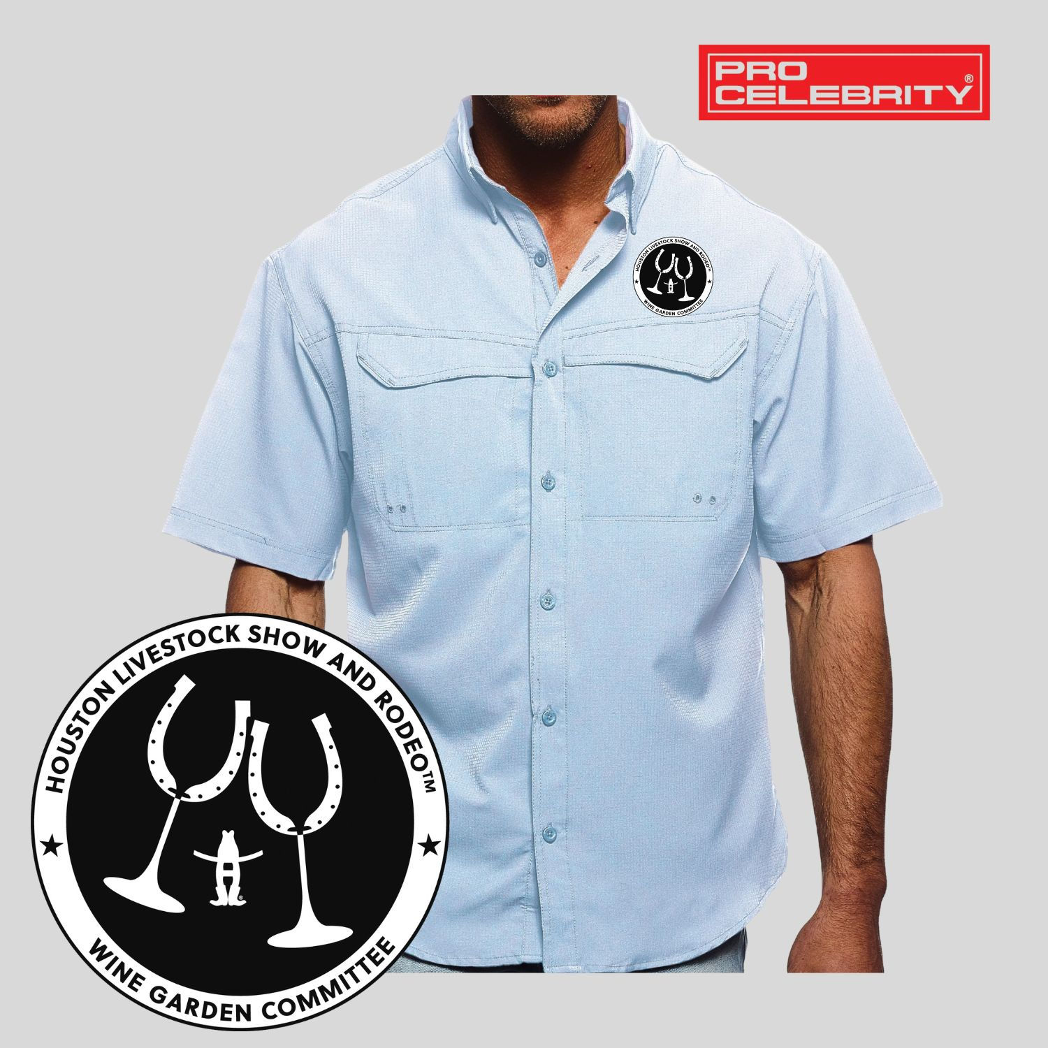 Garden Cooks Lt. Blue Fishing Shirt