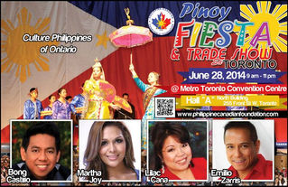 PINOY FIESTA TO FEATURE THE BEST OF THE BEST IN TORONTO ON JUNE 28