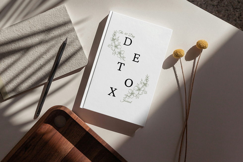 Thumbnail: The 40 Day Detox Journal (Hard Cover White)