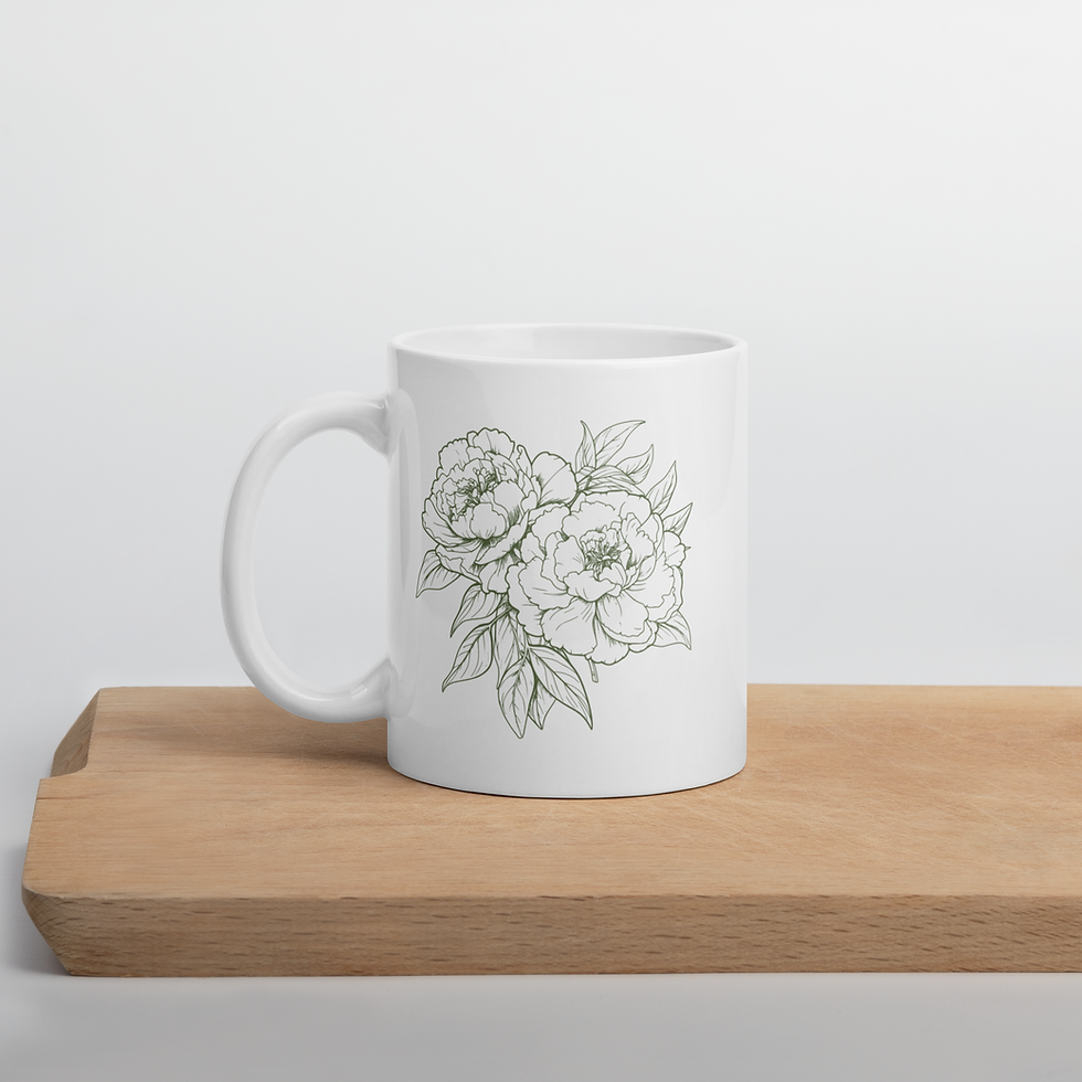 Thumbnail: The Eden House Green Edition | White glossy mug