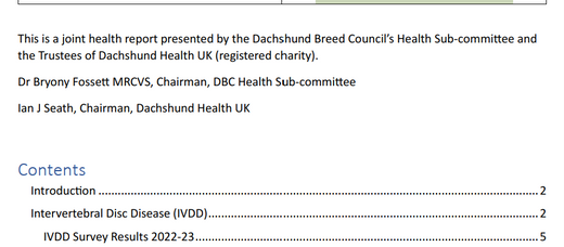 Annual Breed Health Report for 2023