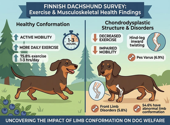 Exercise habits and musculoskeletal health of the Finnish Dachshund population: an online survey study