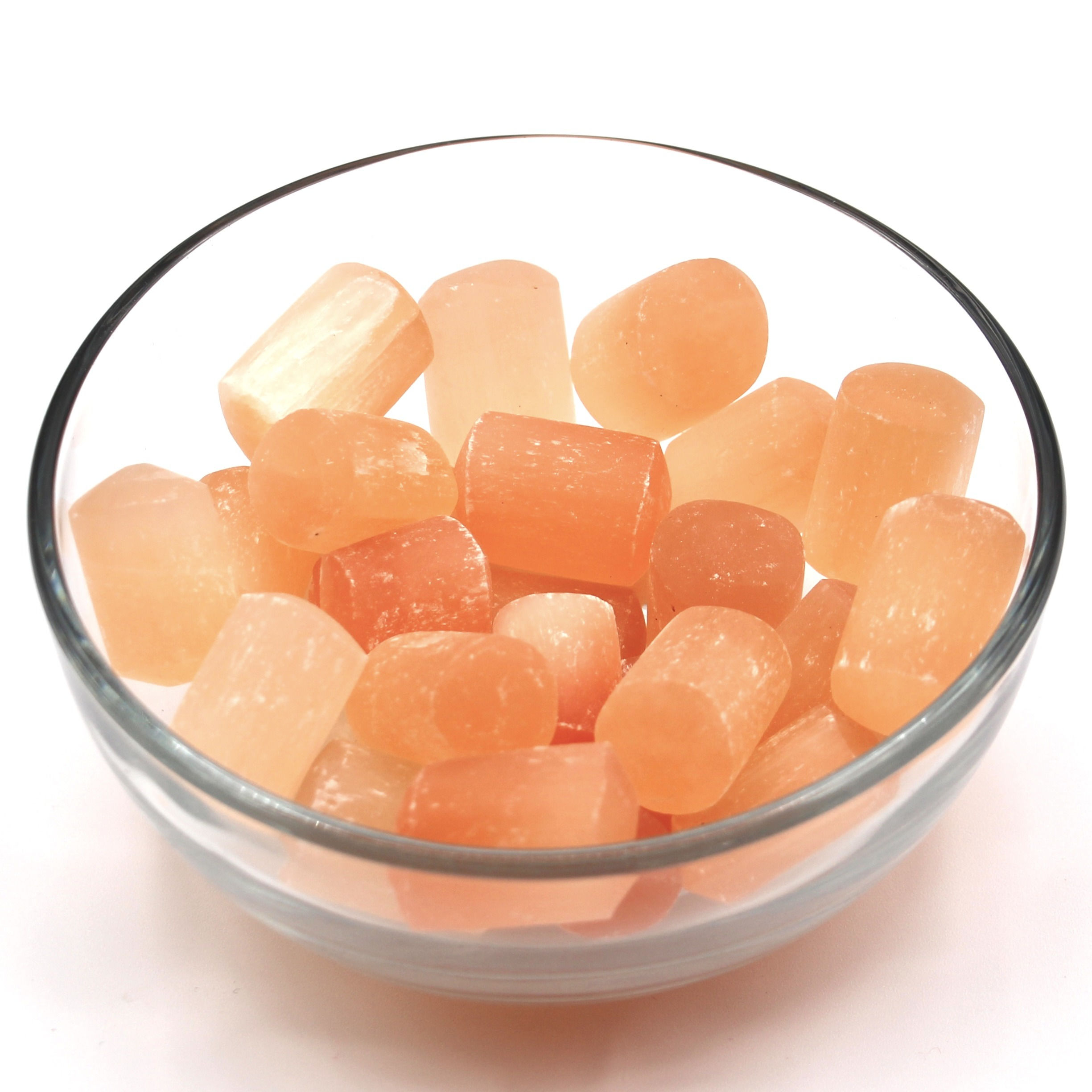 Orange Selenite Tumbles - 1kg