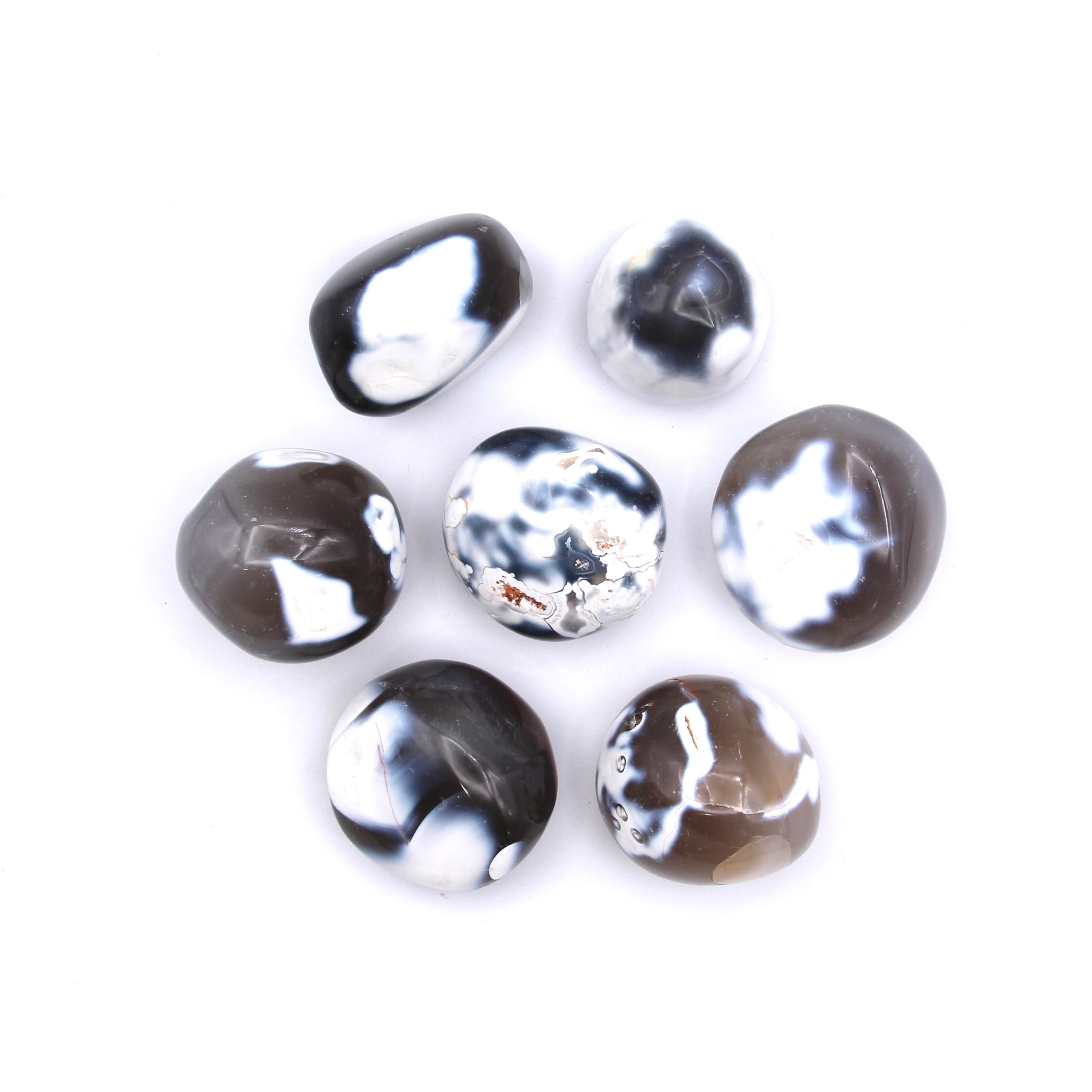 Orca Agate palmstones - 1kg