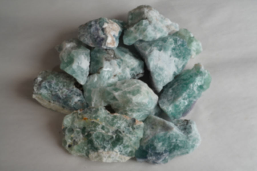 Green Fluorite Rough Chunks