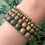 Thumbnail: Unakite Bracelets - 5 pcs