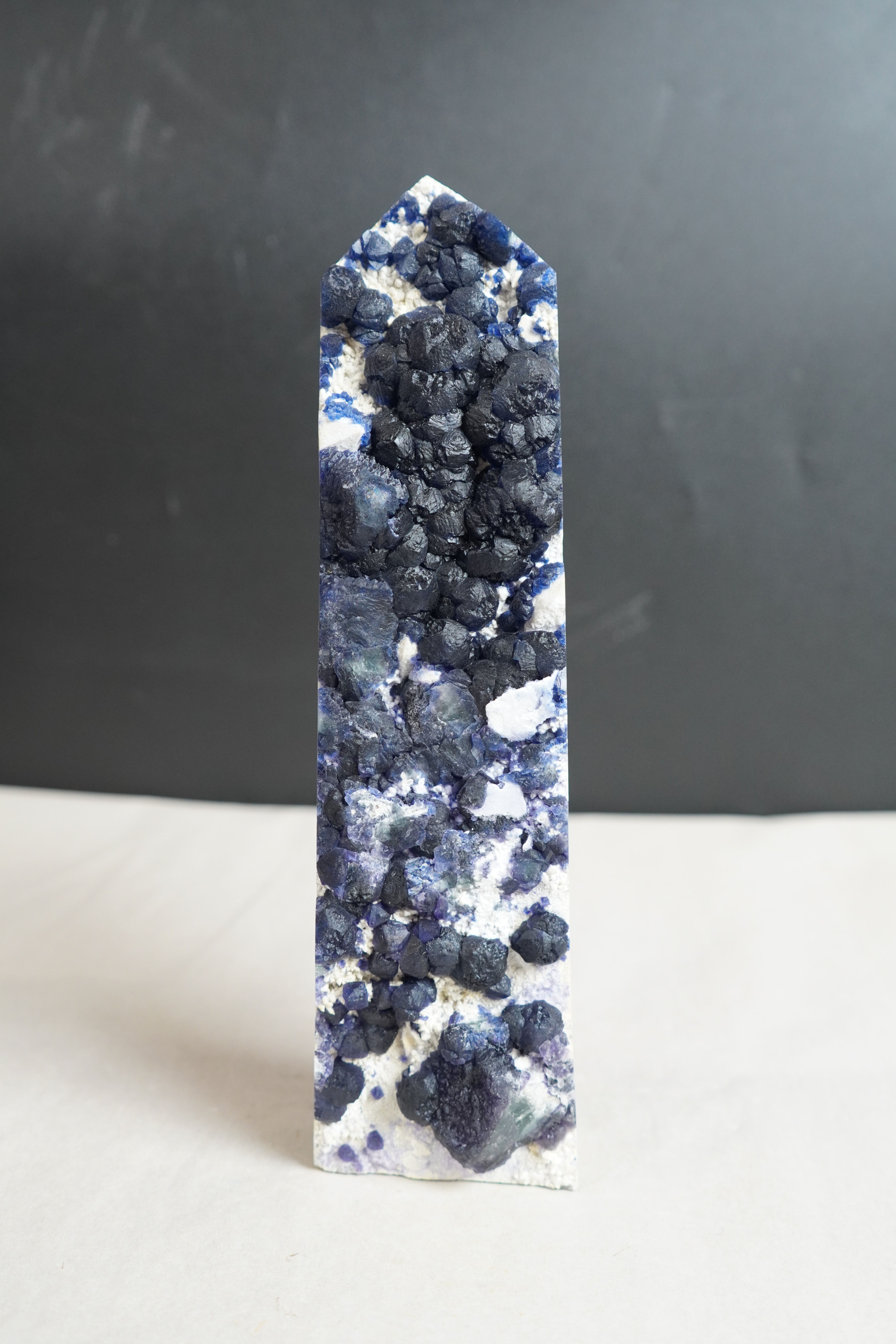 Blue Fluorite Specimen Tower