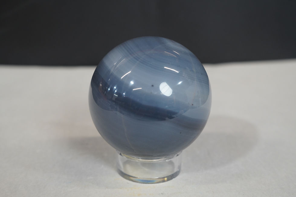 Thumbnail: Natural Blue Agate Sphere