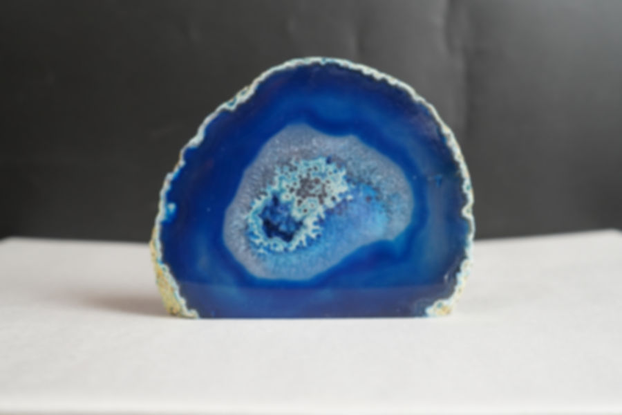 Dyed Blue Agate Geoode