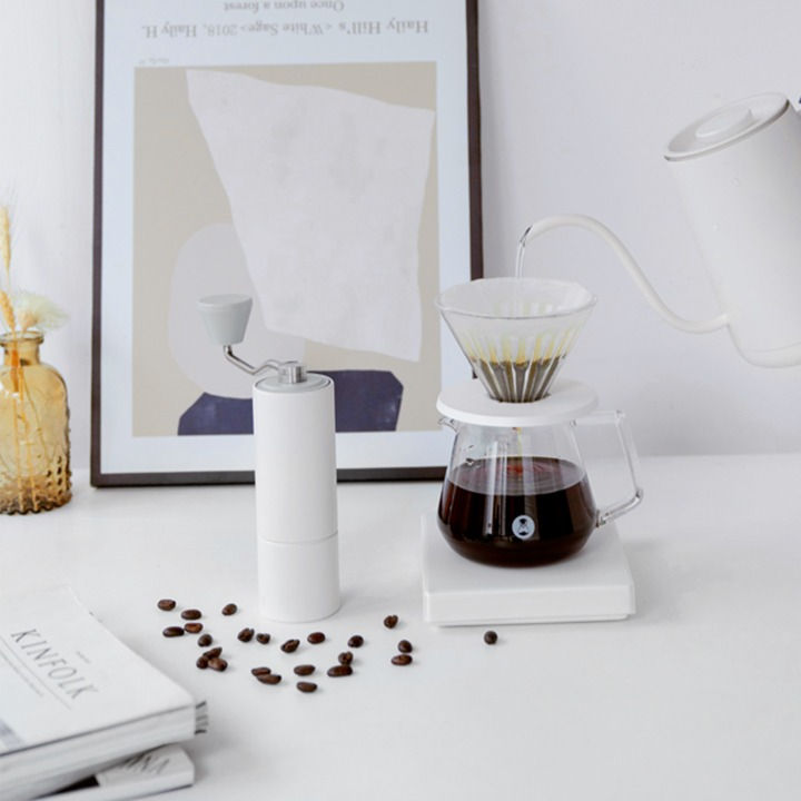 Thumbnail: TIMEMORE* C2 Grinder + Fish Youth Kettle - White (SET)4