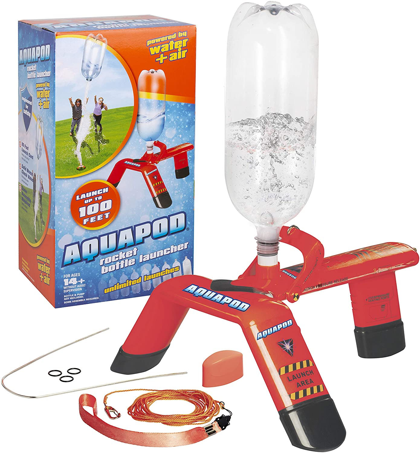 AquaPod Water Bottle Rocket Launcher Science Kit- STEM Toy Launches Soda Bottles