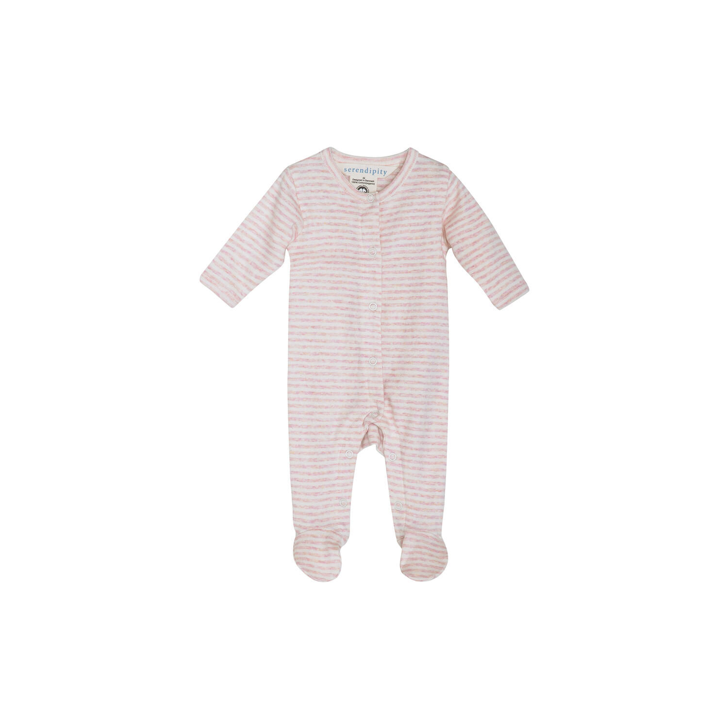 Serendipity Organics Baby Romper Orchid Stripe