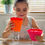 Thumbnail: Scrunch Bath Play Cups Hot Colours