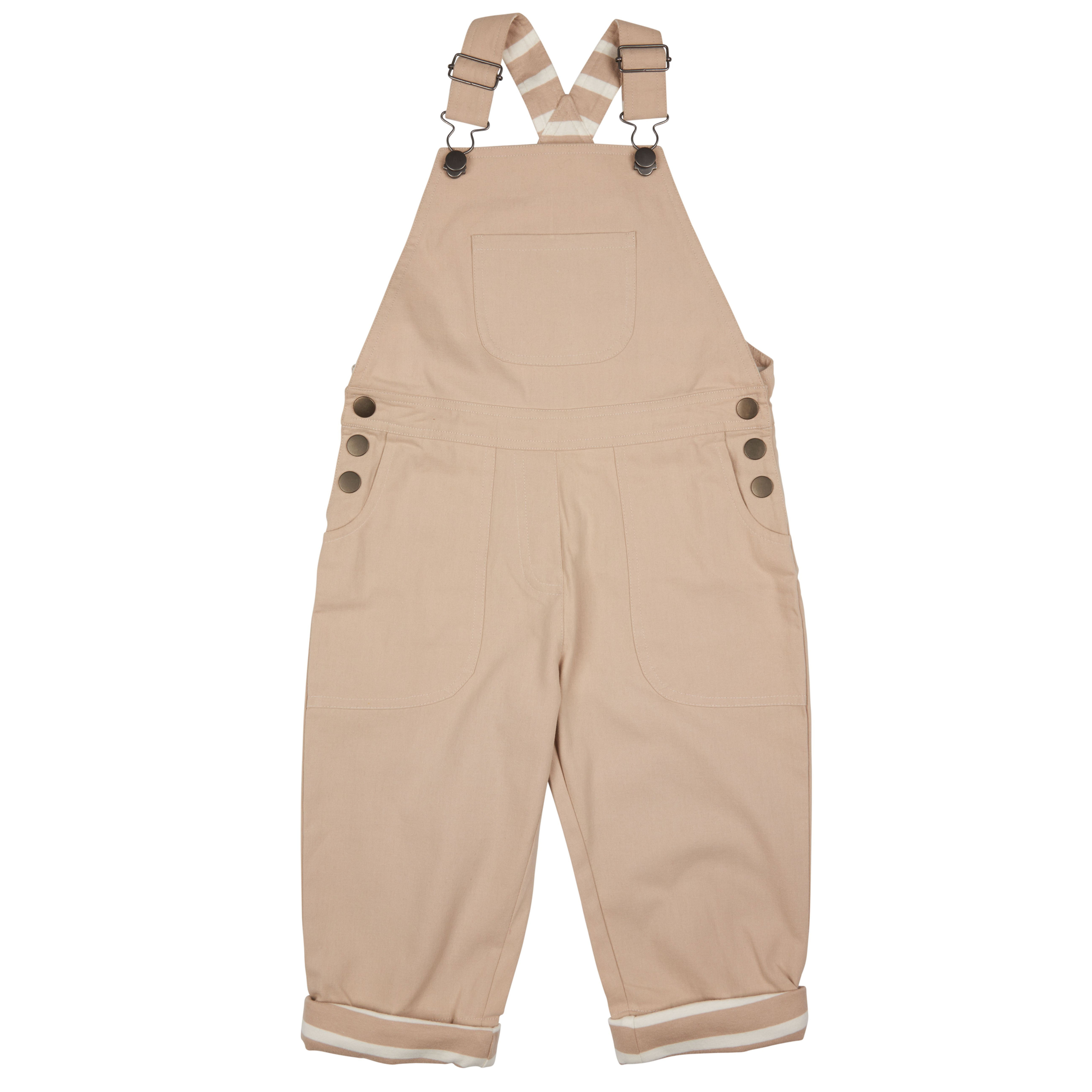 Pigeon Organics Taupe Worker Dungarees