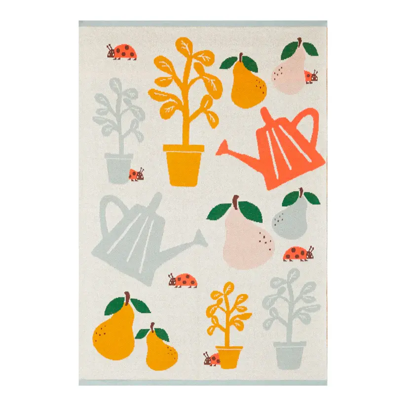 Garden Print Cotton Baby Blanket