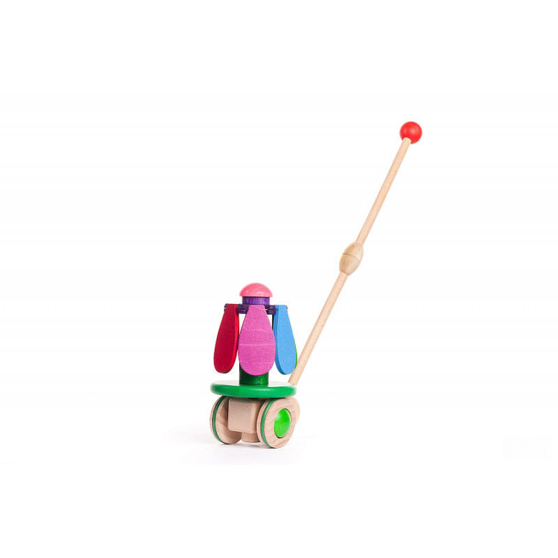 Thumbnail: Bajo Rainbow Flower Push Along