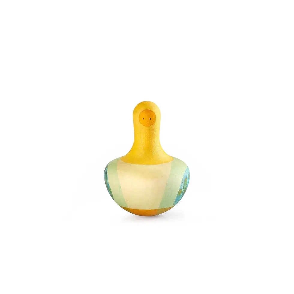 Grapat Flowing Yellow Wooden Bird