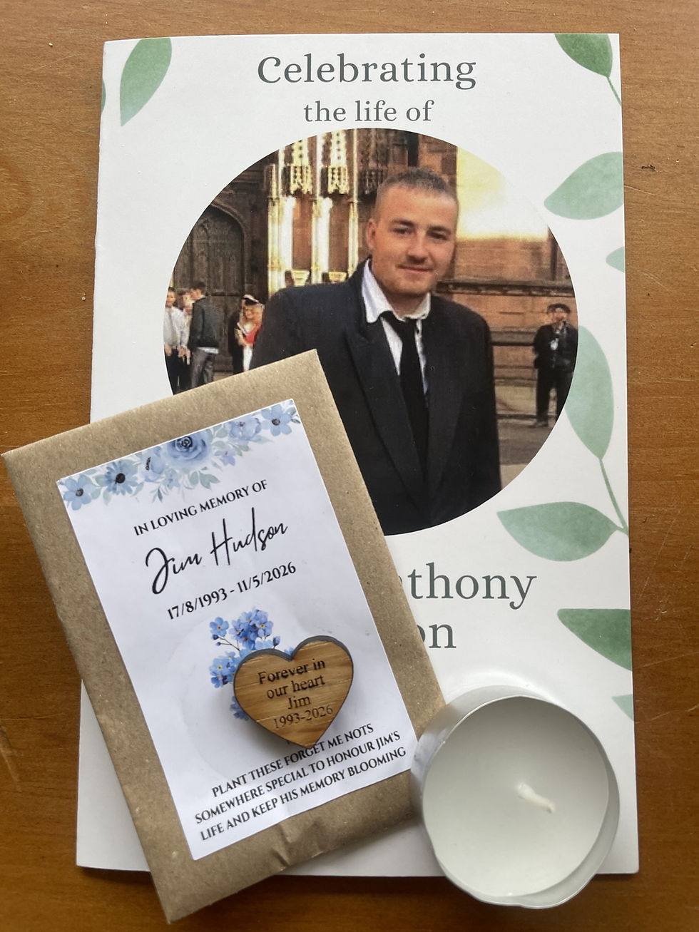 James Anthony Hudson "Jim", 17th August 1993 - 11th May 2026