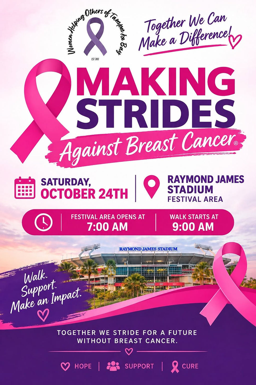 Pink & Powerful-Making Strides Against Breast Cancer