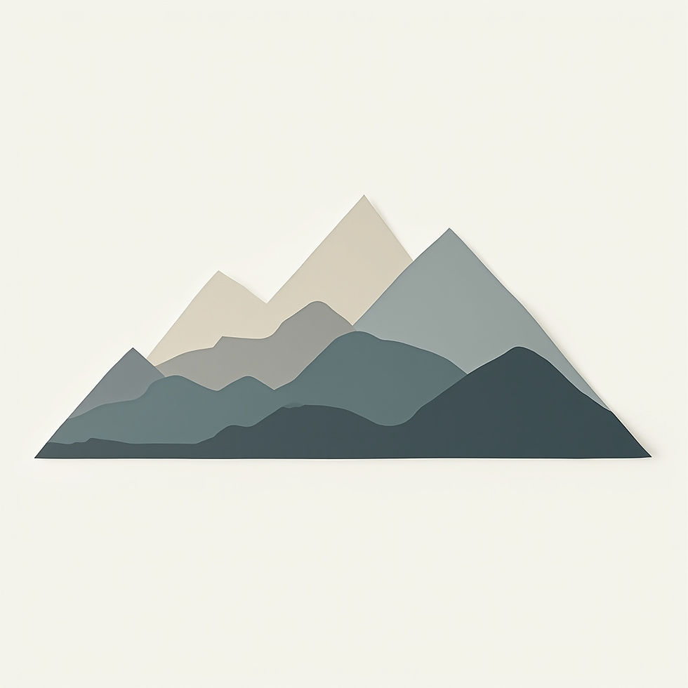 Abstract Mountain Decal