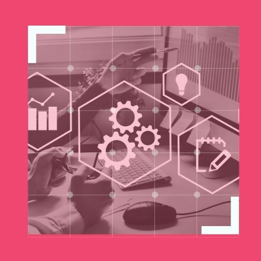 Amazon seller working on listing optimisation - an overlay of optimising icons best represent concept outlined in Mrs Prime blog.