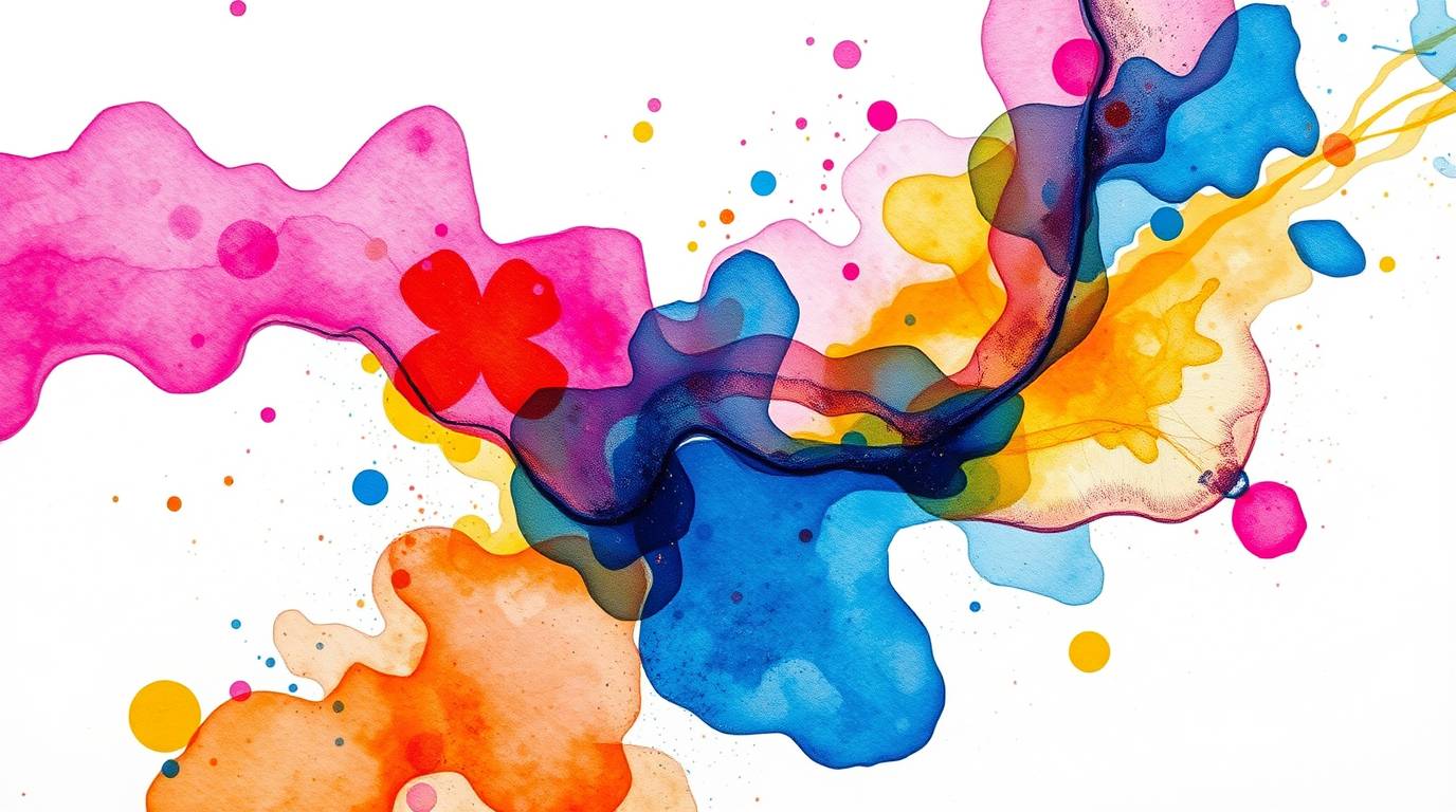 Candid street photography, low angle, abstract watercolor and alcohol ink fusion on a blan