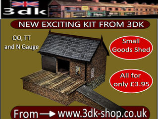 ✨Amazing news from 3dk✨My new small goods shed is now uploaded to the website and ready for sale. Buy now at 3dk-shop.co.uk