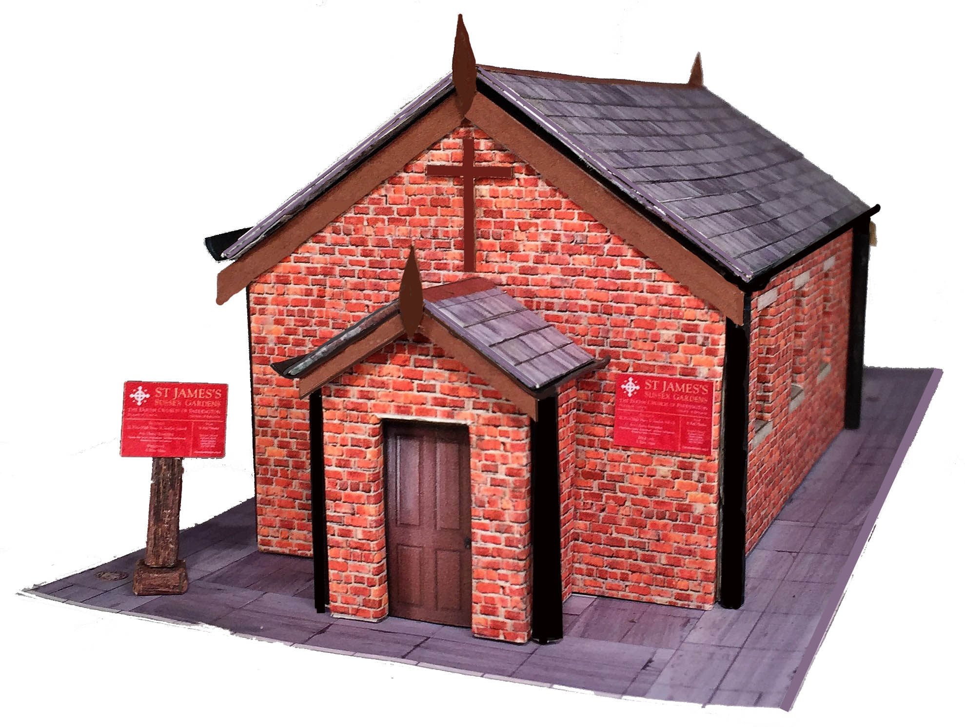 OO-21 SMALL BRICK CHURCH