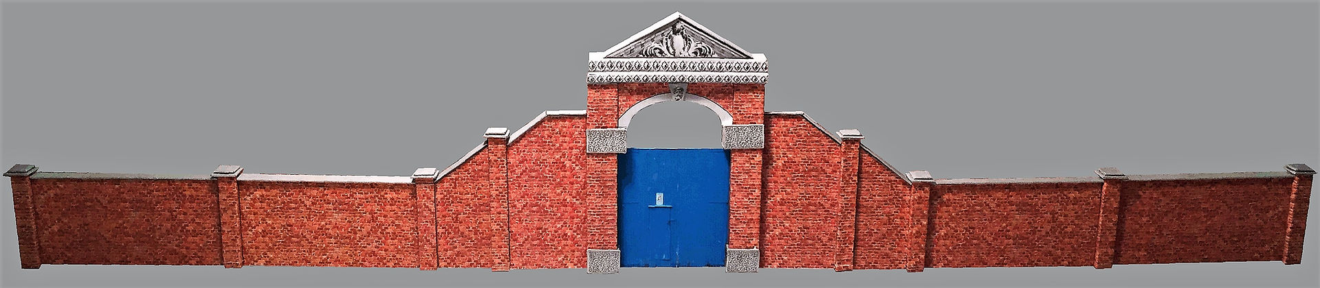 OO-24 Brick Archway & Walling