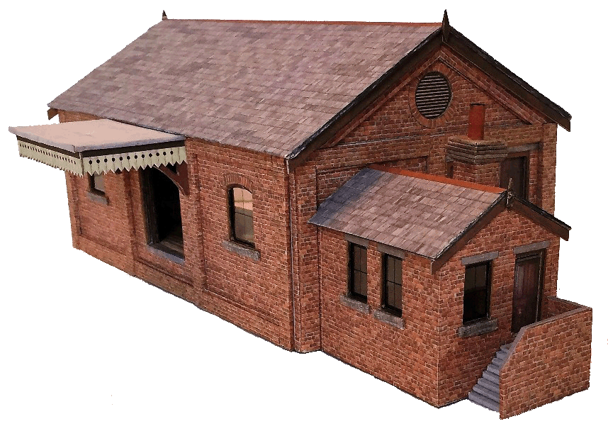 New Release OO Gauge Brick Goods Shed